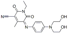5-[[4-[bis(2-hydroxyethyl)amino]phenyl]imino]-1-ethyl-1,2,5,6-tetrahydro-4-methyl-2,6-dioxonicotinonitrile