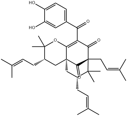 (3S,4aS,6R,8R)-2,2,7,7-Tetramethyl-3,6,8-tris(3-methyl-2-butenyl)-10-(3,4-dihydroxybenzoyl)-3,4,6,7-tetrahydro-5H-4a,8-methano-2H-cycloocta[b]pyran-9,11(8H)-dione