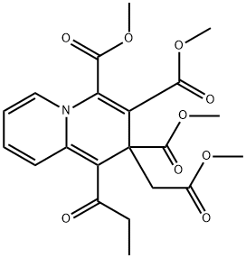 2-(2-Methoxy-2-oxoethyl)-1-propionyl-2H-quinolizine-2,3,4-tricarboxylic acid trimethyl ester