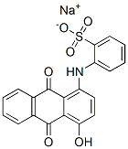 2-[[(9,10-Dihydro-4-hydroxy-9,10-dioxoanthracen)-1-yl]amino]benzenesulfonic acid sodium salt