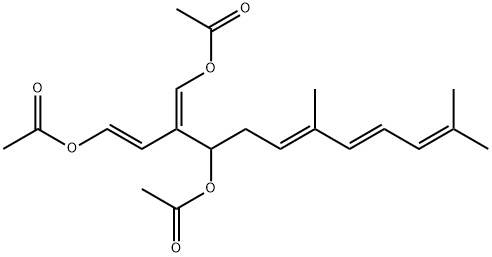 (1E,6E,8E)-3-[(Z)-Acetoxymethylene]-7,11-dimethyl-1,6,8,10-dodecatetraene-1,4-diol diacetate