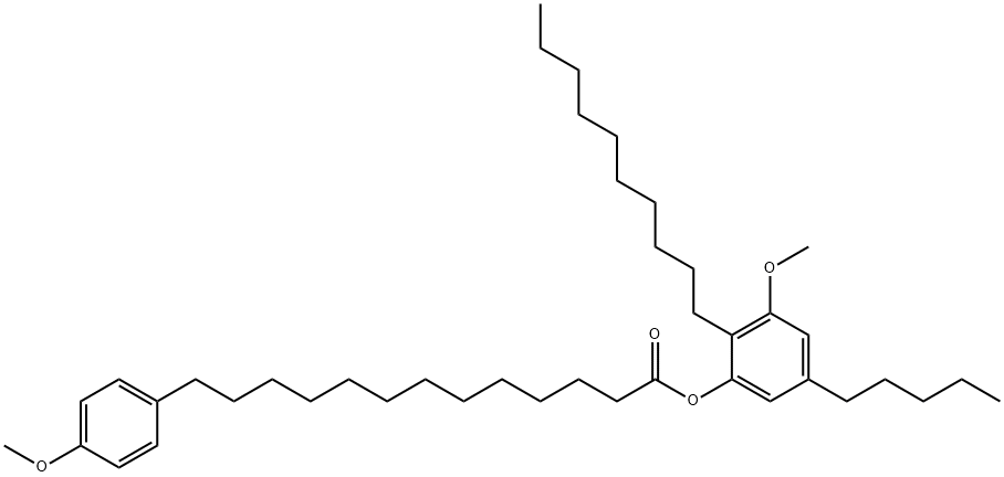 13-(4-Methoxyphenyl)tridecanoic acid 2-decyl-3-methoxy-5-pentylphenyl ester