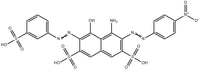 3-(4-Nitrophenylazo)-4-amino-5-hydroxy-6-(3-sulfophenylazo)-2,7-naphthalenedisulfonic acid