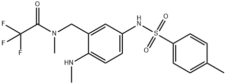2,2,2-Trifluoro-N-methyl-N-[[2-(methylamino)-5-[[(4-methylphenyl)sulfonyl]amino]phenyl]methyl]acetamide