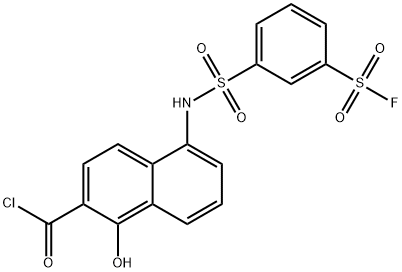 5-[[[3-(fluorosulphonyl)phenyl]sulphonyl]amino]-1-hydroxynaphthalene-2-carbonyl chloride