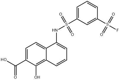 5-[[[3-(fluorosulphonyl)phenyl]sulphonyl]amino]-1-hydroxy-2-naphthoic acid