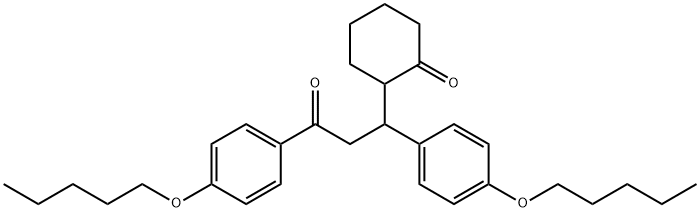 2-[3-Oxo-1,3-bis[4-(pentyloxy)phenyl]propyl]cyclohexanone