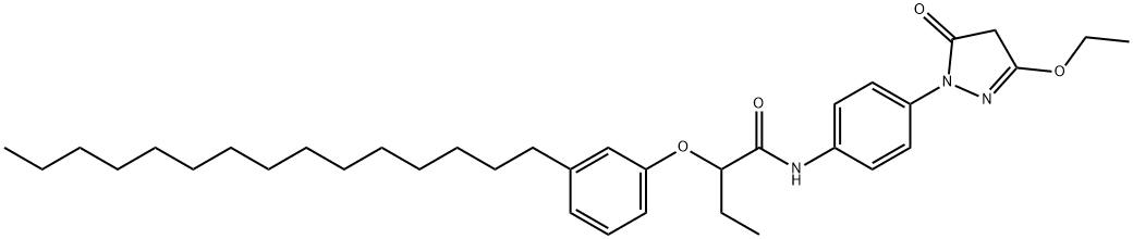 3-Ethoxy-1-[4-[2-(3-pentadecylphenoxy)butanoylamino]phenyl]-2-pyrazolin-5-one