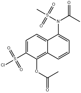 5-[Acetyl(methylsulfonyl)amino]-1-(acetyloxy)-2-naphthalenesulfonic acid chloride