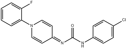 1-(o-Fluorophenyl)-4-[[(p-chlorophenyl)carbamoyl]imino]-1,4-dihydropyridine