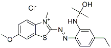 2-[[4-[ethyl(2-hydroxyisopropyl)amino]phenyl]azo]-6-methoxy-3-methylbenzothiazolium chloride