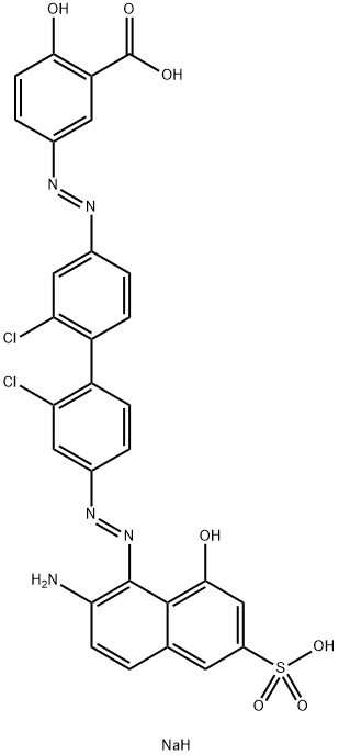 5-[[4'-[(2-氨基-8-羟基-6-磺基-1-萘基)偶氮]-2,2'-二氯(1,1'-二苯基)-4-基]偶氮]-2-羟基苯甲酸二钠盐
