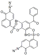 4-benzoyl-2,6-dibromo-1,3-phenylene bis(6-diazo-5,6-dihydro-5-oxonaphthalene-1-sulphonate)