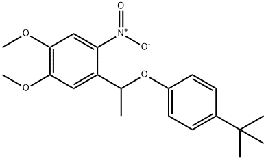4-[1-[4-(tert-butyl)phenoxy]ethyl]-5-nitroveratrole