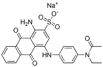 4-[[4-[(Acetyl)ethylamino]phenyl]amino]-1-amino-9,10-dihydro-9,10-dioxo-2-anthracenesulfonic acid sodium salt