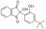 1H-Indene-1,3(2H)-dione, 2-(4-(1,1-dimethylethyl)-2-hydroxyphenyl)-2-h ydroxy-