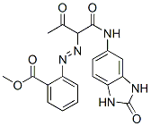2-[[1-[[[(2,3-Dihydro-2-oxo-1H-benzimidazol)-5-yl]amino]carbonyl]-2-oxopropyl]azo]benzoic acid methyl ester