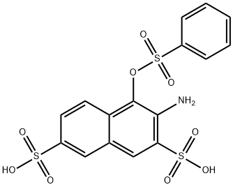 3-amino-4-[(phenylsulphonyl)oxy]naphthalene-2,7-disulphonic acid