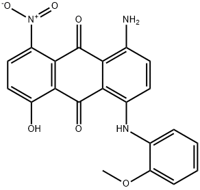 1-amino-5-hydroxy-4-[(2-methoxyphenyl)amino]-8-nitroanthraquinone