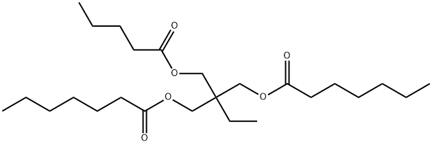 Bis(heptanoic acid)2-ethyl-2-[[(1-oxopentyl)oxy]methyl]-1,3-propanediyl ester