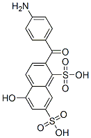 4-aminobenzoyl-5-hydroxynaphthalene-1,7-disulphonic acid