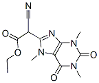 ethyl alpha-cyano-2,3,6,7-tetrahydro-1,3,7-trimethyl-2,6-dioxo-1H-purine-8-acetate