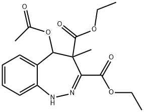 5-Acetyloxy-4,5-dihydro-4-methyl-1H-1,2-benzodiazepine-3,4-dicarboxylic acid diethyl ester