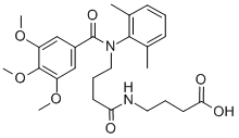 N-(N-(3,4,5-Trimethoxybenzoyl)-4-(2,6-dimethylanilino)butyryl)-4-amino butyric acid