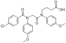N-(N-(p-Chlorobenzoyl)-2-(p-anisidino)acetyl)-4-(p-anisidino)butyric a cid