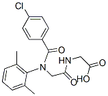 2-[[2-[(4-chlorobenzoyl)-(2,6-dimethylphenyl)amino]acetyl]amino]acetic acid