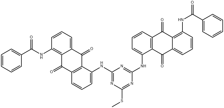 N,N'-[[6-(methylthio)-1,3,5-triazine-2,4-diyl]bis[imino(9,10-dihydro-9,10-dioxoanthracene-5,1-diyl)]]bis(benzamide)