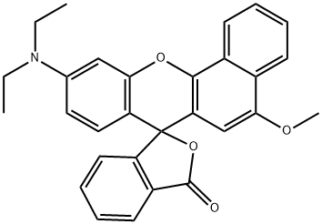10-(diethylamino)-5-methoxyspiro[7H-benzo[c]xanthene-7,1'(3'H)-isobenzofuran]-3'-one