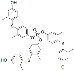 Phosphoric acid tris[4-[(4-hydroxy-2-methylphenyl)thio]-3-methylphenyl] ester