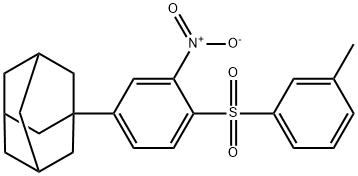 1-[4-[(3-Methylphenyl)sulfonyl]-3-nitrophenyl]tricyclo[3.3.1.13,7]decane