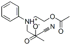 (2-acetoxyethyl)(2-cyanoethyl)phenylammonium acetate