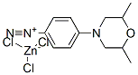 4-(2,6-dimethylmorpholin-4-yl)benzenediazonium trichlorozincate
