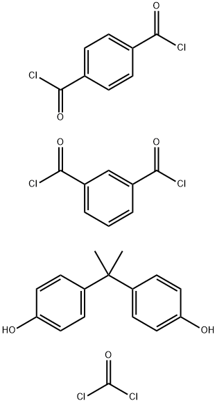1,3-Benzenedicarbonyl dichloride, polymer with 1,4-benzenedicarbonyl dichloride, carbonic dichloride and 4,4-(1-methylethylidene)bisphenol