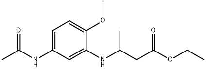 ethyl 3-[[5-(acetylamino)-2-methoxyphenyl]amino]butyrate