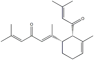 [5E,(+)]-2-Methyl-6-[(1S)-3-methyl-2α-(3-methyl-1-oxo-2-butenyl)-3-cyclohexene-1α-yl]-2,5-heptadiene-4-one