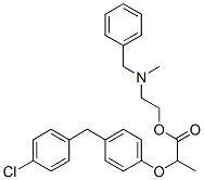 2-(benzyl-methyl-amino)ethyl 2-[4-[(4-chlorophenyl)methyl]phenoxy]prop anoate
