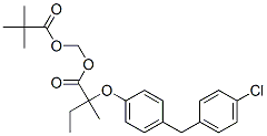 2,2-dimethylpropanoyloxymethyl 2-[4-[(4-chlorophenyl)methyl]phenoxy]-2 -methyl-butanoate