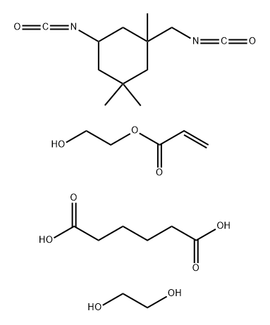 丙烯酸-2-羟乙酯封端的(己二酸与1,2-乙二醇和5-异氰酸根合-1-(异氰酸根合甲基)-1,3,3-三甲基环己烷)的聚合物