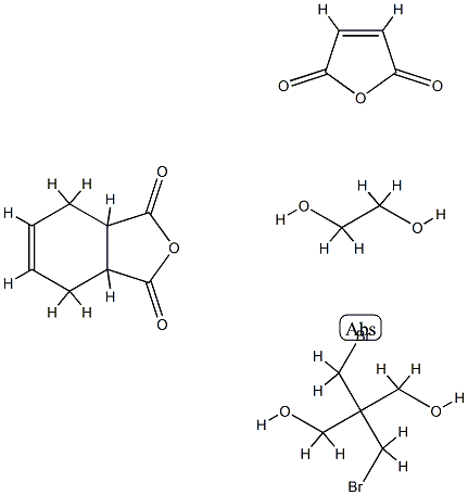 1,3-Isobenzofurandione, 3a,4,7,7a-tetrahydro-, polymer with 2,2-bis(bromomethyl)-1,3-propanediol, 1,2-ethanediol and 2,5-furandione, brominated