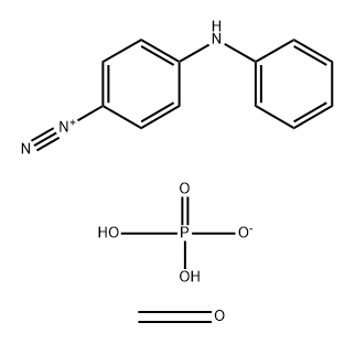 Benzenediazonium, 4-(phenylamino)-, phosphate (1:1), polymer with formaldehyde