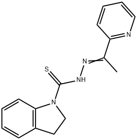 1-Indolinethiocarboxylic acid 2-[1-[2-pyridyl]ethylidine]hydrazide