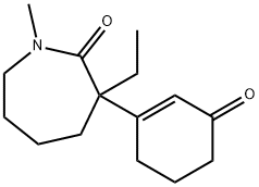 3-ethylhexahydro-1-methyl-3-(3-oxo-1-cyclohexen-1-yl)-2H-azepin-2-one
