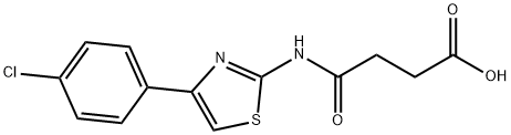 3-[[4-(4-chlorophenyl)-1,3-thiazol-2-yl]carbamoyl]propanoic acid