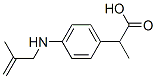 (+)-2-[4-[(isobut-2-enyl)amino]phenyl]propionic acid