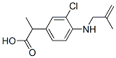 2-[3-chloro-4-(2-methylprop-2-enylamino)phenyl]propanoic acid