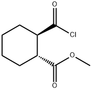 Cyclohexanecarboxylic acid, 2-(chlorocarbonyl)-, methyl ester, trans- (9CI)